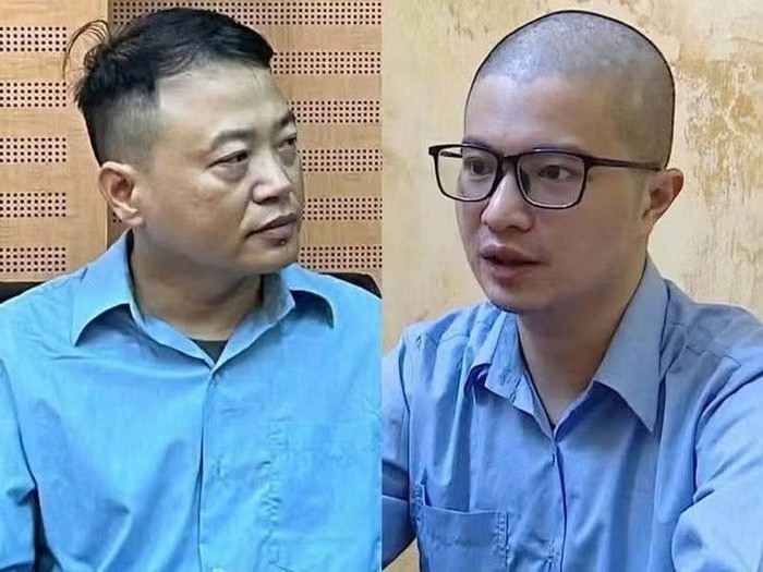 Nguyễn Hòa Bình ("Shark Bình") và "ông trùm" lừa đảo Mr Pips Phó Đức Nam.
