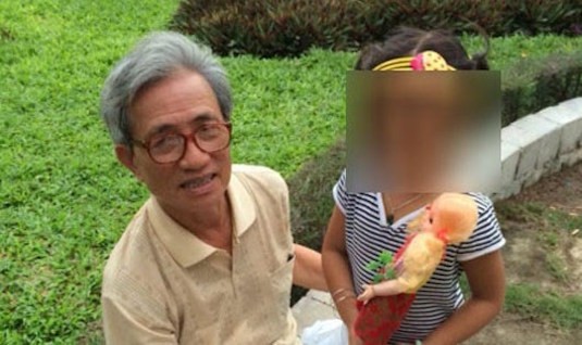 Cụ ông này được xác định là có hành vi dâm ô với cháu bé ở cùng chung cư. 