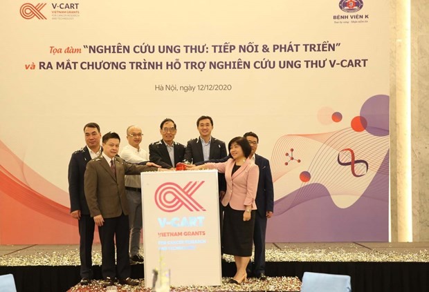 Chương trình hỗ trợ nghiên cứu và công nghệ trong ung thư đã chính thức ra mắt. (Ảnh: PV/Vietnam+)
