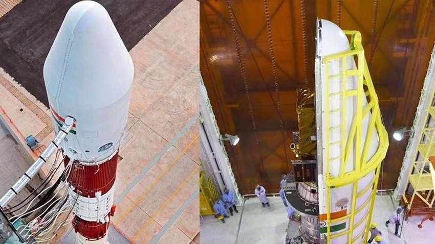 Tên lửa PSLV rời bệ phóng lúc 10 giờ 24 phút sáng 28/2. Ảnh: zeebiz.com