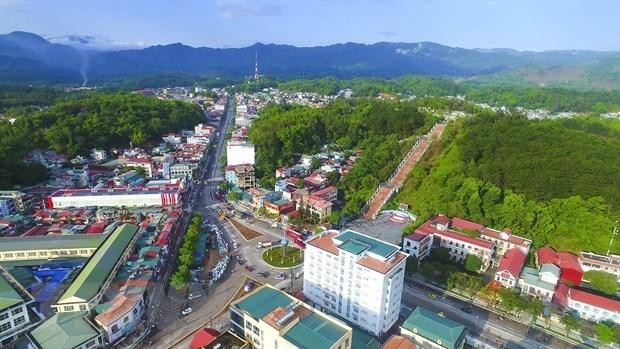 Lòng chảo Mường Thanh đang dần hồi sinh sau Chiến thắng Điện Biên Phủ. (Ảnh: Phan Tuấn Anh/TTXVN) 