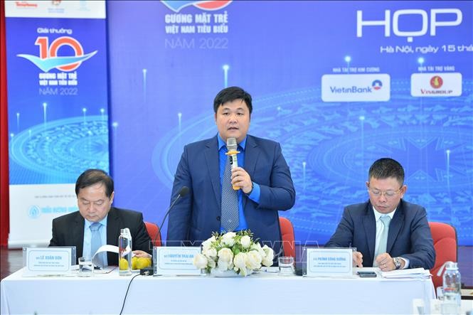  Trưởng Ban Tuyên giáo T.Ư Đoàn TNCS Hồ Chí Minh Nguyễn Thái An phát biểu. Ảnh: Minh Đức/TTXVN 