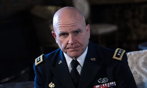 Cố vấn An ninh Quốc gia Nhà Trắng HR McMaster. Ảnh: AFP