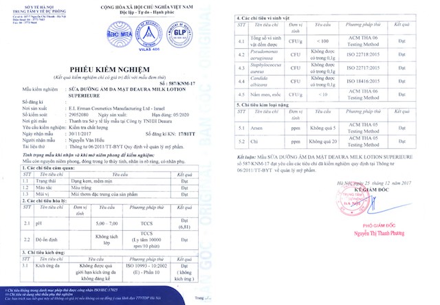 Hà Nội công bố kết luận về chất lượng sản phẩm Deaura