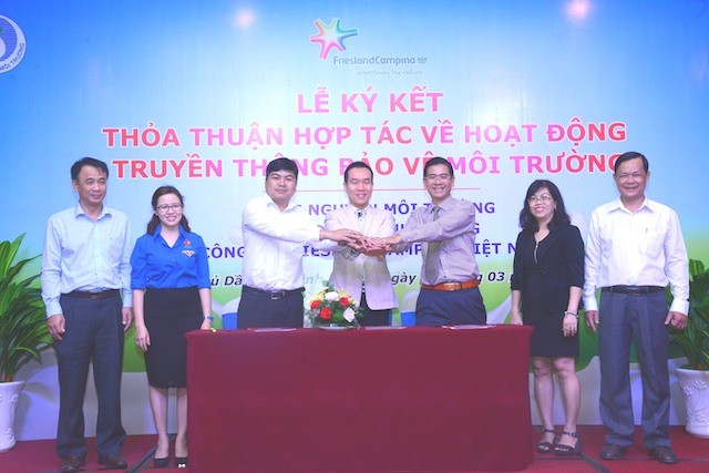 Ký kết hợp tác giữa Sở Tài Nguyên Môi Trường, Tỉnh Đoàn tỉnh Bình Dương và Công ty FrieslandCampina Việt Nam