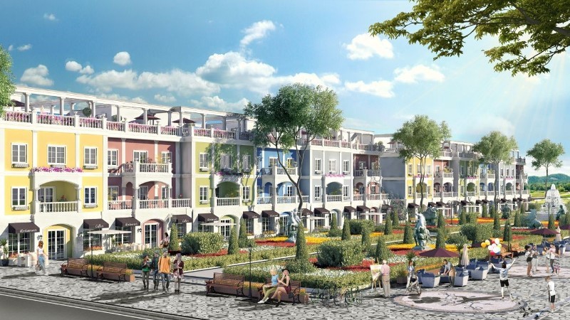 Shophouse nằm trong quần thể du lịch tích hợp được nhu cầu nghỉ dưỡng và kinh doanh