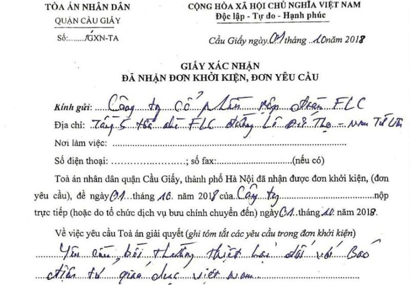 Tập đoàn FLC khởi kiện Báo điện tử Giáo dục Việt Nam