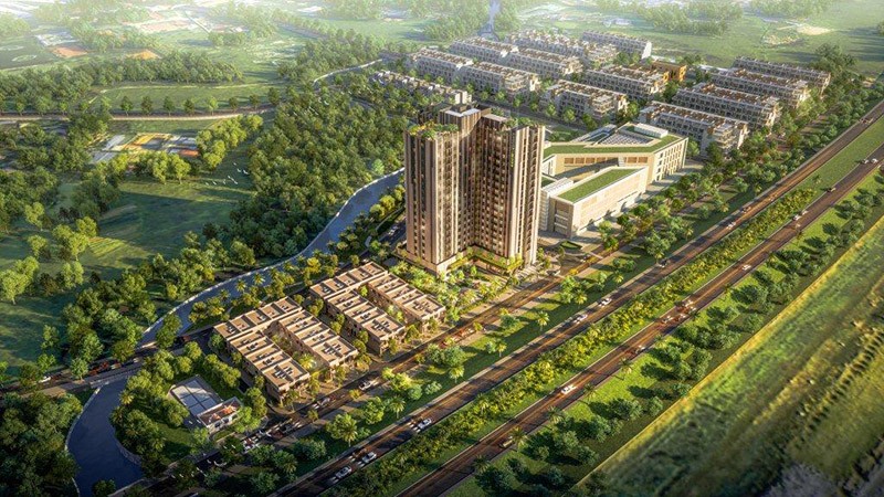 Phối cảnh dự án Peace Village - Dự án NOXH đầu tiên tại TP. Phổ Yên, Thái Nguyên.