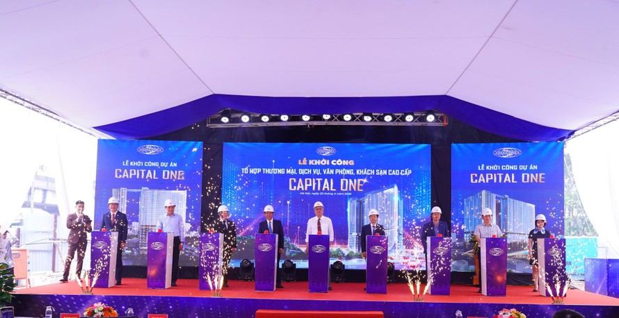 Khởi công dự án Capital One – Tổ hợp trung tâm thương mại, văn phòng, căn hộ dịch vụ và khách sạn tiêu chuẩn quốc tế