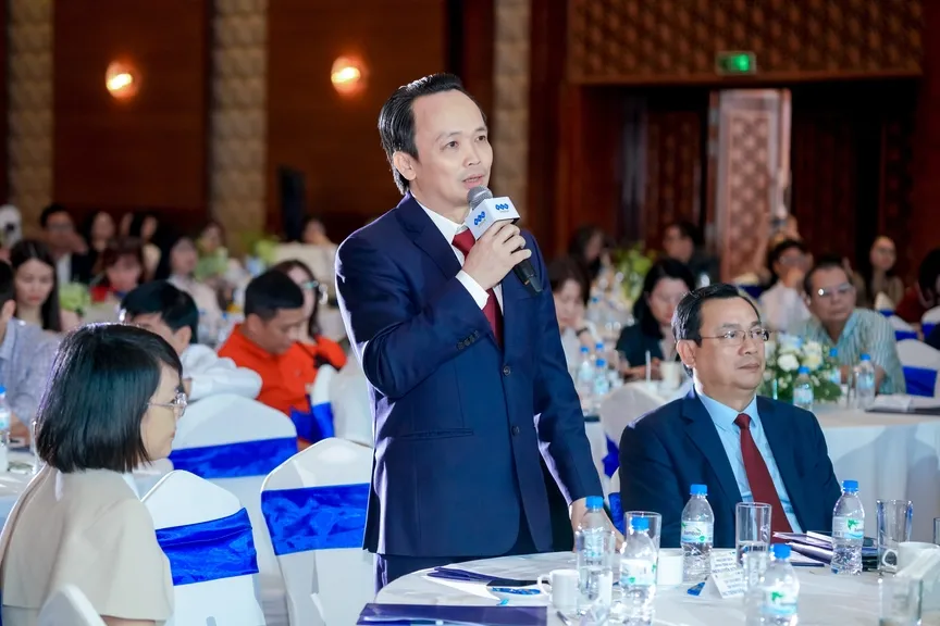 Nhà sáng lập Tập đoàn FLC chia sẻ tại sự kiện với rất nhiều ý kiến thú vị.