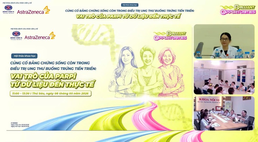 AstraZeneca Việt Nam phối hợp cùng Bệnh viện K tổ chức hội thảo khoa học hưởng ứng Ngày Ung thư Buồng trứng thế giới.