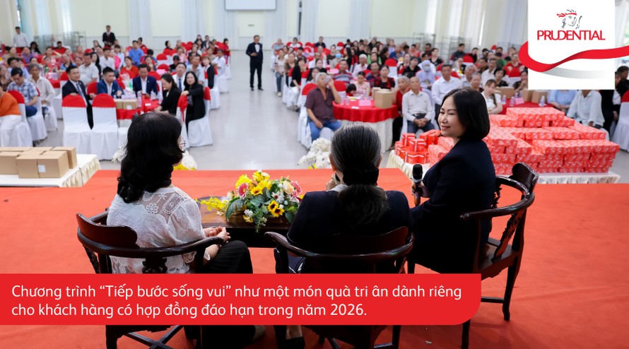 Prudential ra mắt “Tiếp bước sống vui” tri ân khách hàng đáo hạn năm 2026.