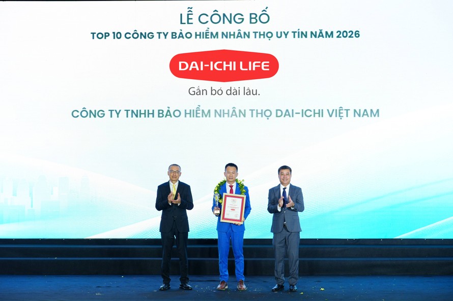 Dai-ichi Life Việt Nam tiếp tục khẳng định vị thế Top 3 Công ty Bảo hiểm Nhân thọ uy tín 2026