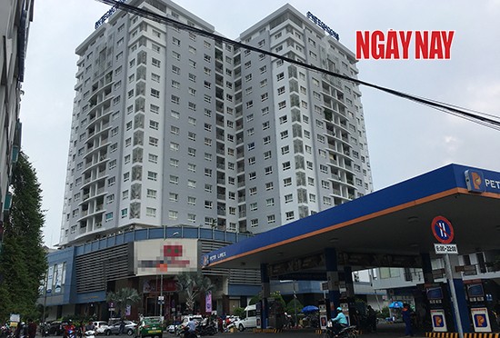 Vụ việc ông Lưu Xuân Thủy rút "súng" tấn công bảo vệ xảy ra tại cao ốc PNTechcons. Ảnh Linh Vũ