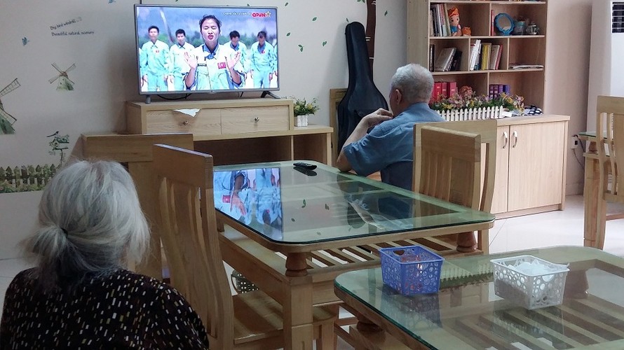 Cảnh sinh hoạt bình yên trong trung tâm dưỡng lão Diên Hồng