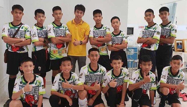 Hình ảnh về đội bóng nhí Thái Lan