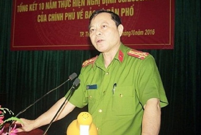 Đại tá Nguyễn Chí Phương, Trưởng công an TP Thanh Hóa. Ảnh: Cổng thông tin điện tử TP Thanh Hóa.
