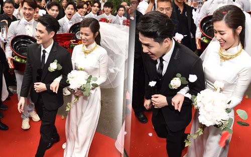 Ông Cao Thắng đến rước cô dâu Đông Nhi bằng xe sang