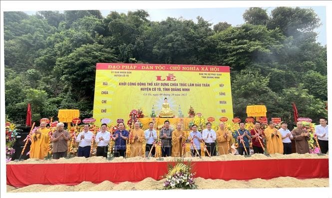 Khởi công xây dựng chùa Trúc Lâm tại đảo Trần - Quảng Ninh