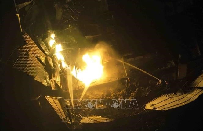Hiện trường vụ cháy đêm ngày 5/3