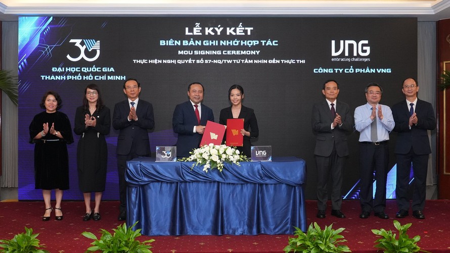 VNG hợp tác ĐHQG TPHCM triển khai nghiên cứu và đào tạo AI