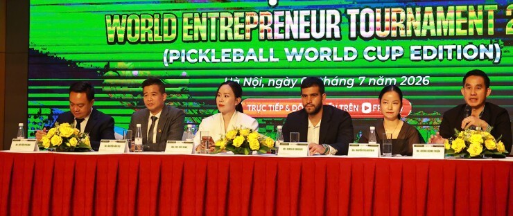 Giải Pickleball doanh nhân quốc tế - World Entrepreneur Tournament 2026 khởi tranh từ ngày 2/9