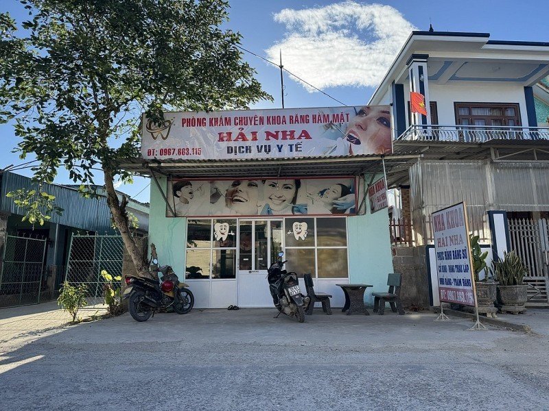 Một cơ sở nha khoa hoạt động trên địa bàn xã Trường Ninh, Quảng Trị.