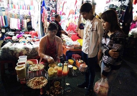 Một góc Chợ đêm Đà Lạt.