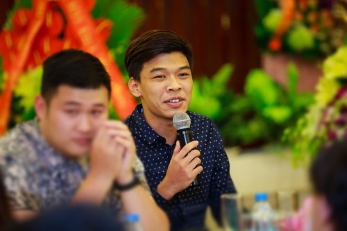 Diễn viên Trung Ruồi xuất hiện trong một sự kiện mới đây.