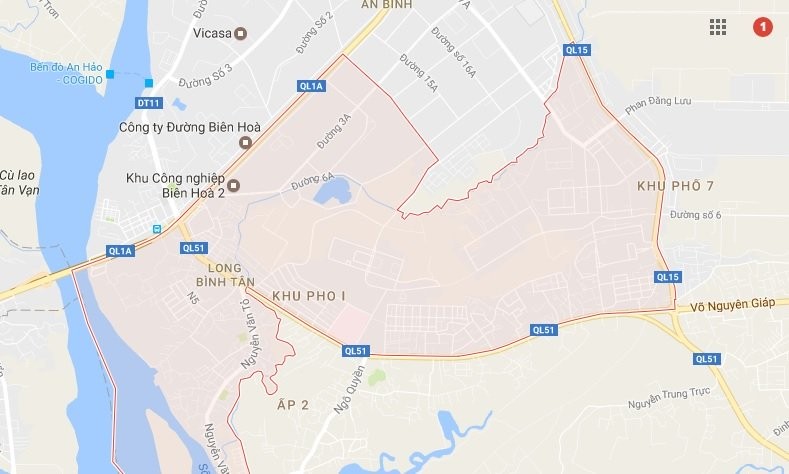 Phường Long Bình Tân - nơi xảy ra sự việc