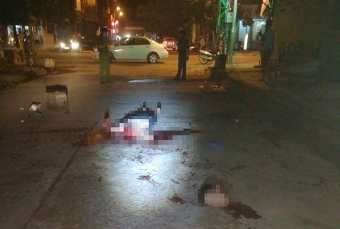 Hiện trường nơi xảy ra vụ án kinh hoàng. Ảnh: Vĩnh Phúc news