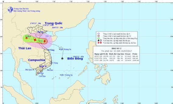 Thời tiết ngày 17/7: Mưa lớn toàn Bắc Bộ và Bắc Trung Bộ do ảnh hưởng của bão Talas