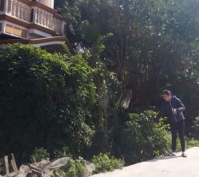 Rãnh nước nơi anh Liêm nằm bất động. Ảnh: Vietnamnet