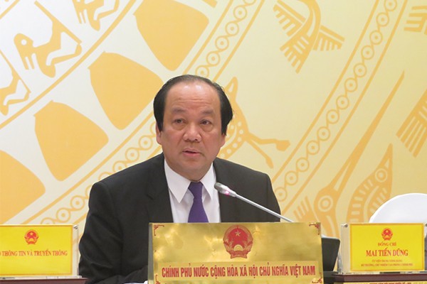 Bộ trưởng, Chủ nhiệm Văn phòng Chính phủ Mai Tiến Dũng. Ảnh: Vietnamnet