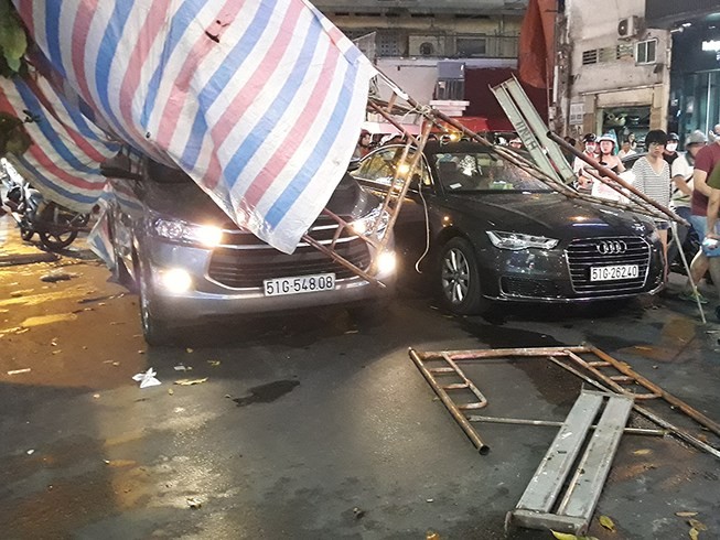 Hiện trường vụ tai nạn. Ảnh: PLO