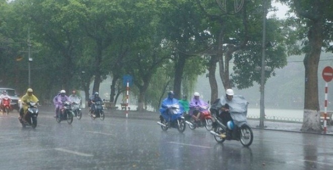 Thời tiết ngày 25/4: Mưa rào và dông trên khắp miền Bắc và Bắc Trung Bộ