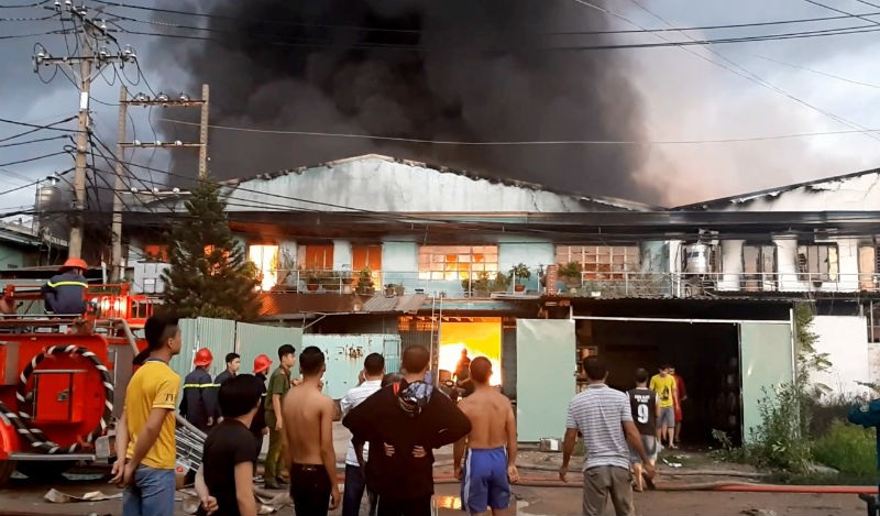 Hiện trường vụ hỏa hoạn. Ảnh: VietNamNet