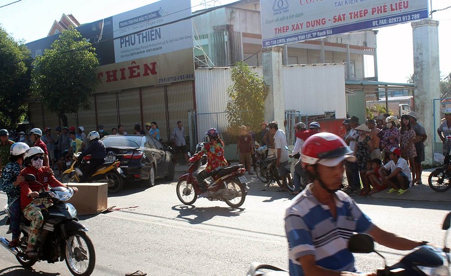 Hiện trường vụ tai nạn. Ảnh: VietNamNet