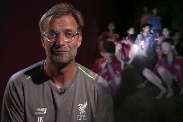 Ông Jurgen Klopp - HLV trưởng CLB Liverpool gửi video động viên các cầu thủ bị mắc kẹt trong hang tại Thái Lan.
