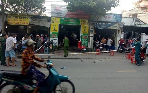 Hiện trường vụ án mạng. Ảnh: VOV