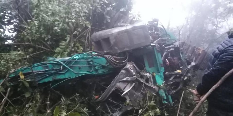 Hiện trường vụ tai nạn. Ảnh: Dân Việt