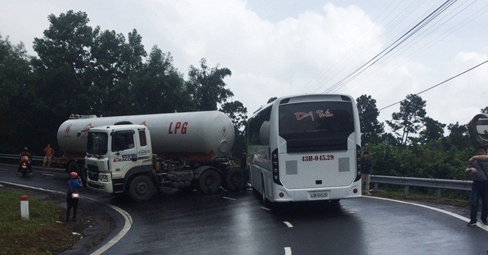 Hiện trường vụ tai nạn. Ảnh: VietNamNet