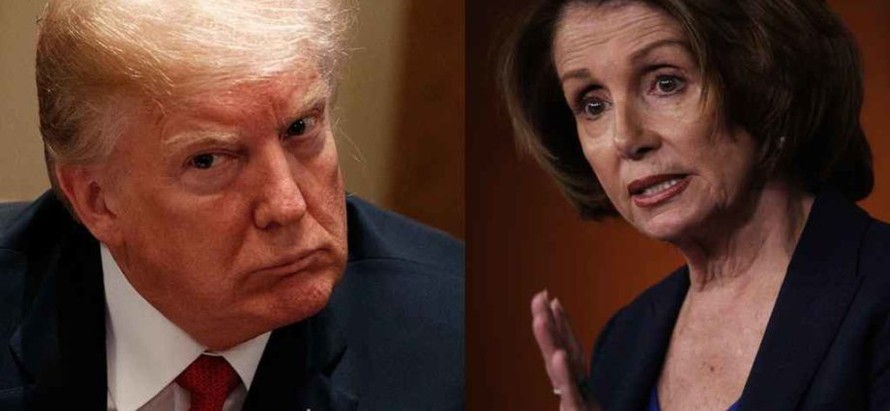 Tổng thống Mỹ Donald Trump và Chủ tịch Hạ viện Nancy Pelosi. Ảnh: Politicoscope