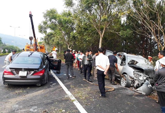 Hiện trường vụ tai nạn. Ảnh: Người Lao Động
