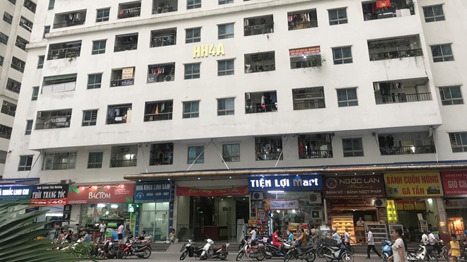 Tòa chung cư nơi xảy ra sự việc. Ảnh: Thanh Niên