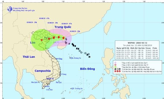 Bão số 3 giật cấp 11, quét qua các tỉnh từ Quảng Ninh đến Thái Bình