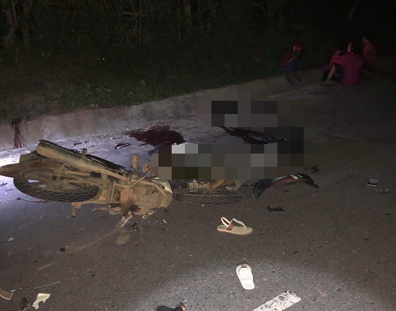 Hiện trường vụ tai nạn. Ảnh: VTC News