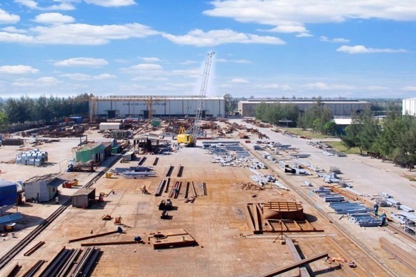 Nhà máy chế tạo thiết bị LILAMA 69-3 – nơi xảy ra vụ tai nạn lao động. Ảnh: VietNamNet