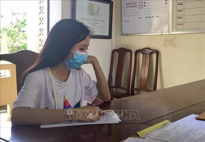 Chủ tài khoản Facebook "Trần Bảo Như" làm việc tại cơ quan Công an. Ảnh: TTXVN