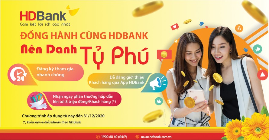 Giao dịch tại HDBank, đón cơ hội nhận quà, trúng thưởng lên tới 7,5 tỷ đồng 